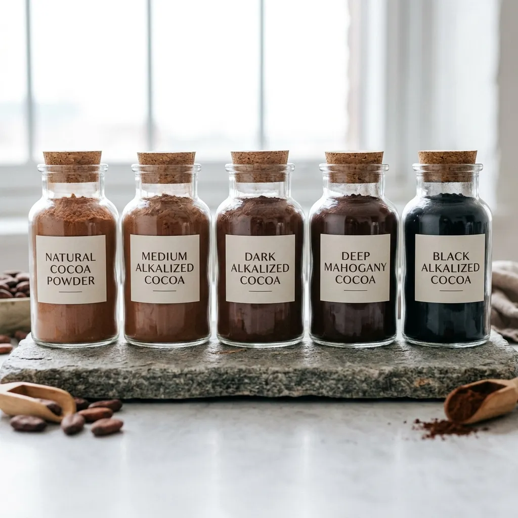 Cocoa Powder Color Grading: From Light Brown to Deep Black