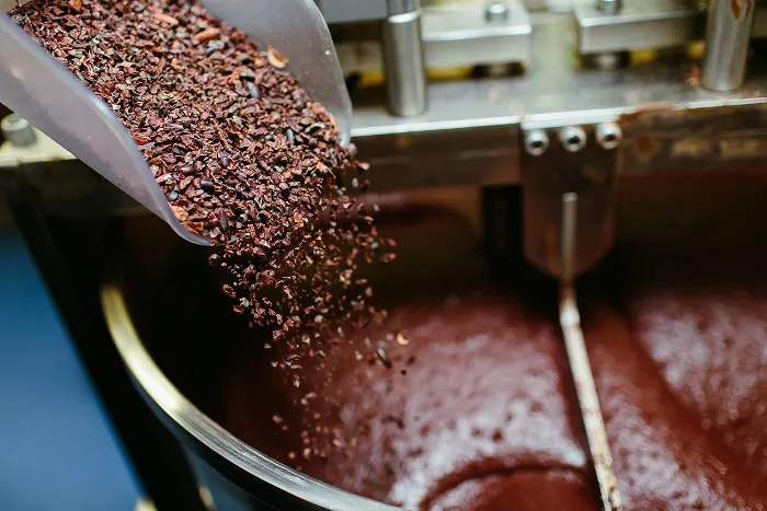 Cocoa processing at the Bandung facility
